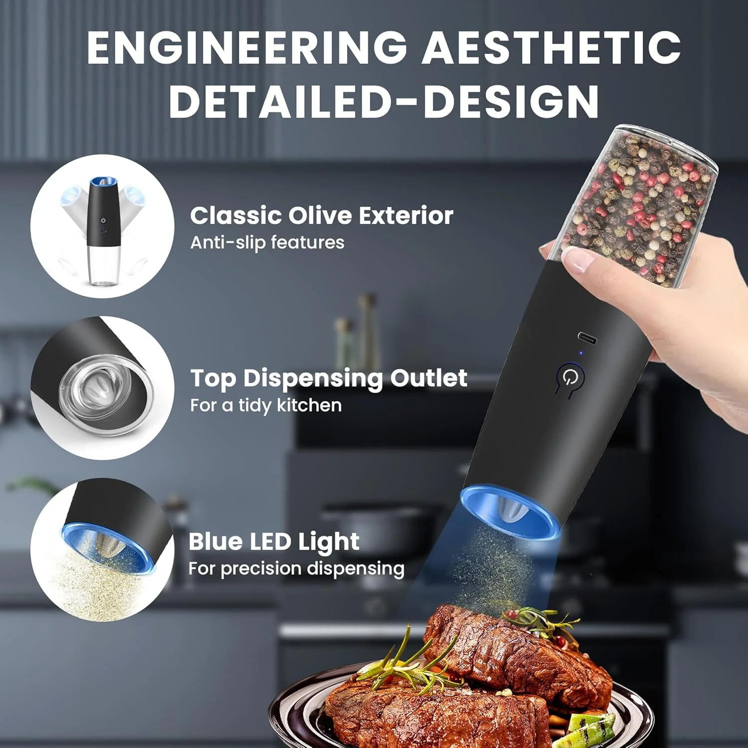 electric salt and pepper grinder