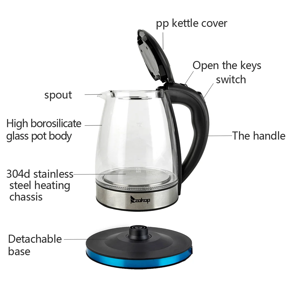 Fast-Boiling Electric Glass Kettle (1.8L) – Pure & Spill-Free - Image 22