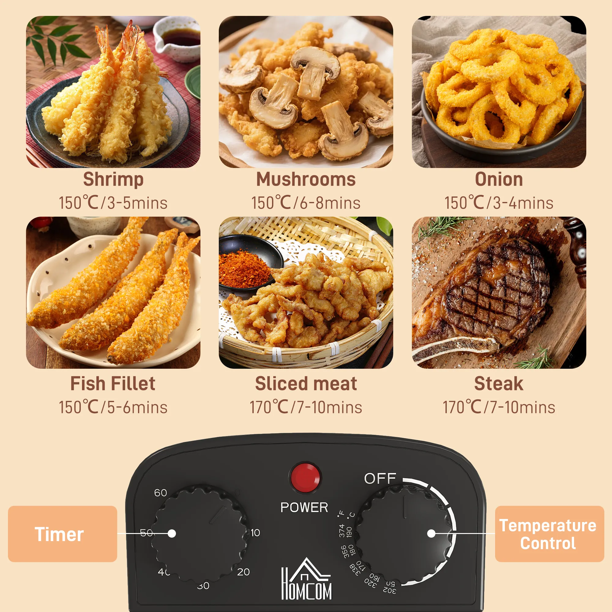 5L Deep Fat Fryer: Crispy, Fast Family Meals | Kitchenixx UK - Image 2