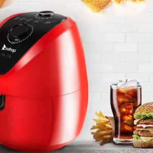 healthy cooking red air fryer
