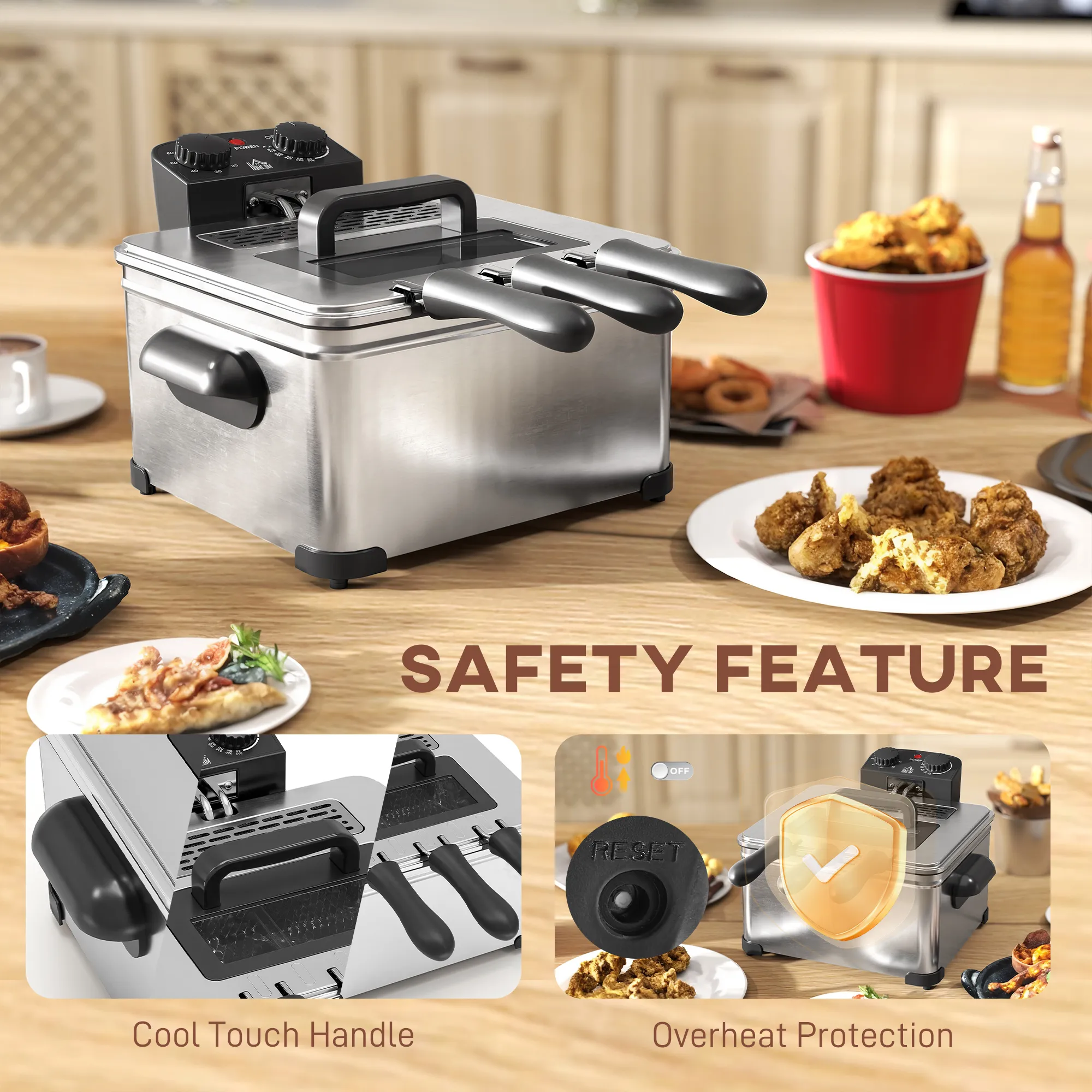 5L Deep Fat Fryer: Crispy, Fast Family Meals | Kitchenixx UK - Image 5
